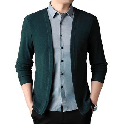 Men’s Cardigan with Traditional Collar – Casual and Sophisticated Style
