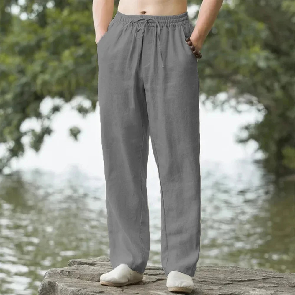 Eclano Men’s Beach Jogger Pants – Cotton & Linen