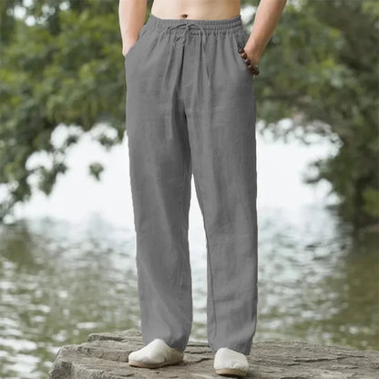 Eclano Men’s Beach Jogger Pants – Cotton & Linen