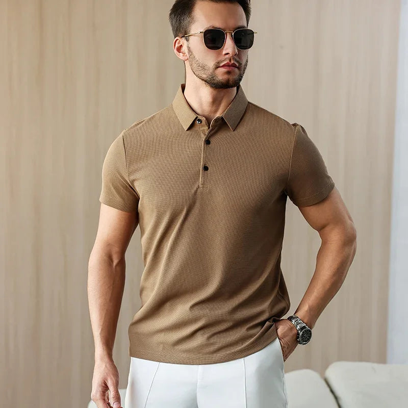 Eclano Men’s Business Casual Polo Shirt
