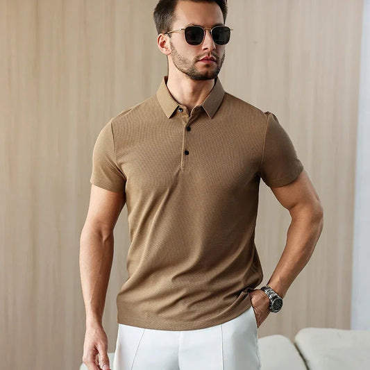 Eclano Men’s Business Casual Polo Shirt