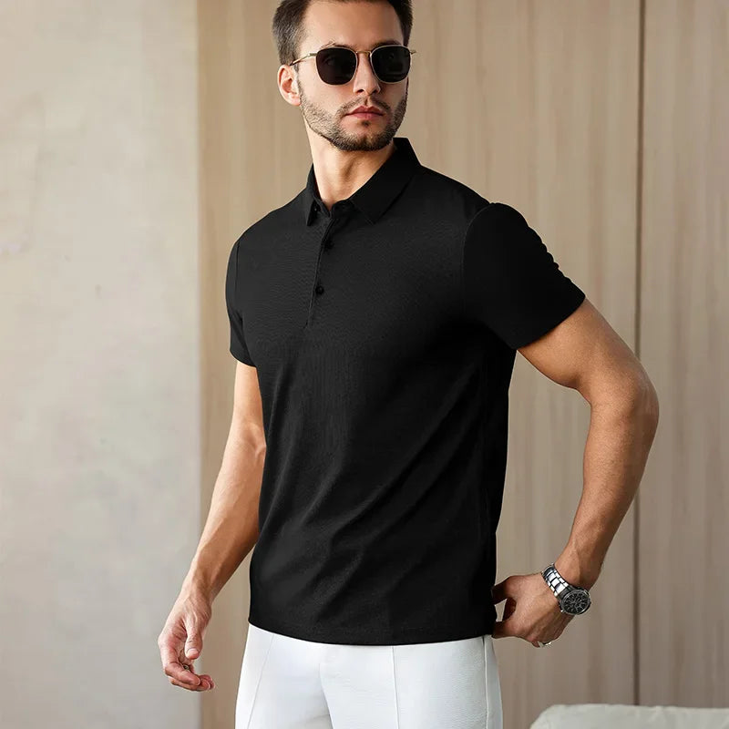 Eclano Men’s Business Casual Polo Shirt