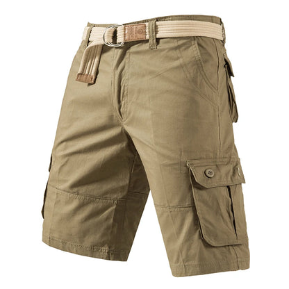 Eclano Men’s Cargo Knee Shorts – Plus Size Cotton