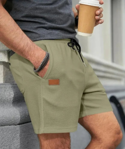 Eclano Men’s Casual Shorts – Breathable Polyester with Adjustable Drawstring