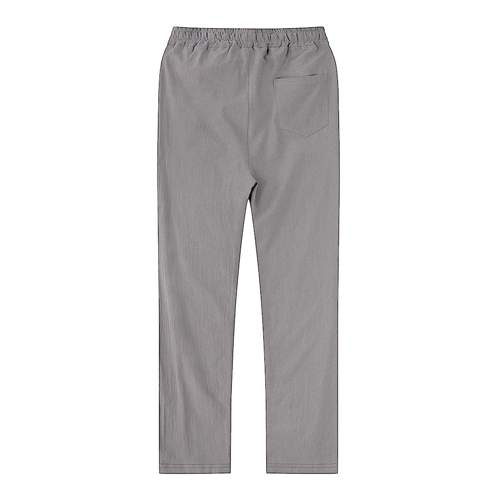 Eclano Men’s Cotton & Linen Pants – Breathable Casual Wear for Spring/Autumn