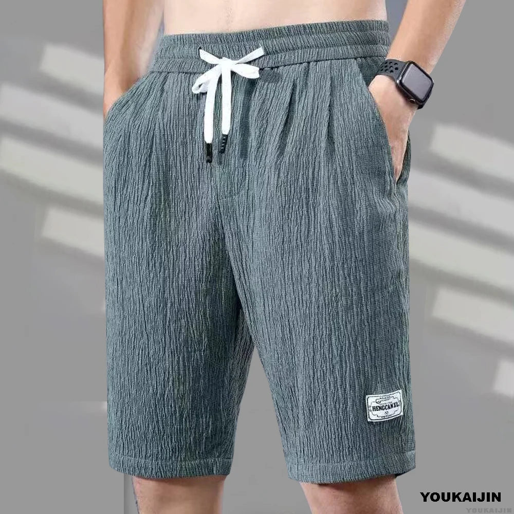 Eclano Men’s Silk Shorts – Loose Fit, Breathable with Drawstring Waist