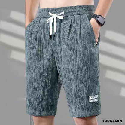 Eclano Men’s Silk Shorts – Loose Fit, Breathable with Drawstring Waist