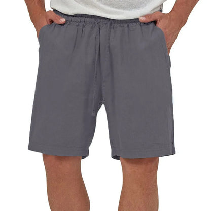 Eclano Men’s Cotton & Linen Shorts – Casual Lightweight Breathable Beachwear